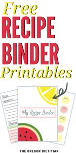 Ever get the idea to DIY and make your own recipe binder? With these free printable templates, making one is so easy and simple. Print the free, fruity designed templates, sort by different categories, and learn to keep all of your recipes in one personalized cookbook!