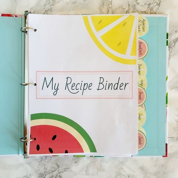 DIY Recipe Binder