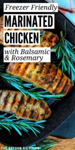balsamic marinated chicken with rosemary and honey
