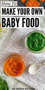 how to make homemade baby food puree
