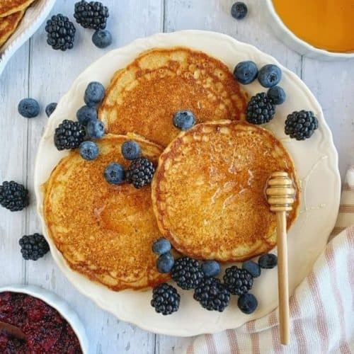 Healthy & Fluffy Cornmeal Pancakes The Oregon Dietitian