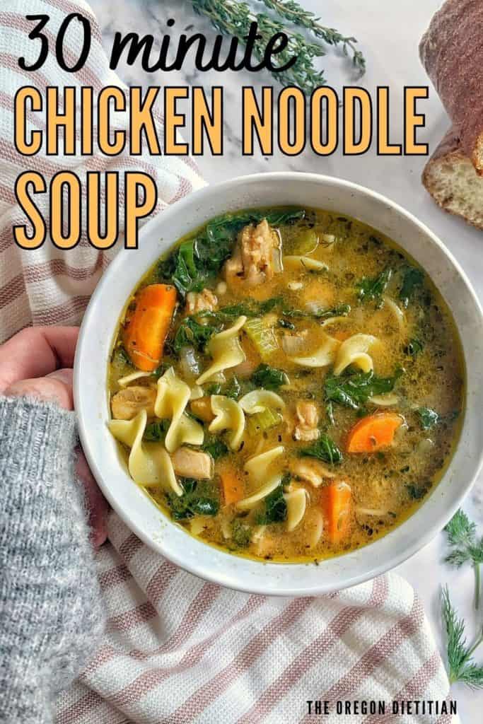 Homemade pressure cooker chicken noodle soup is the best and much healthier than canned soup. Using raw chicken & herbs, this Instant Pot soup is packed with flavor.