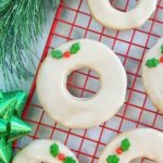 Healthy shortbread cookies are great for the holidays! With maple, coconut flour, & vanilla, easy vegan iced shortbread cookies are the best!