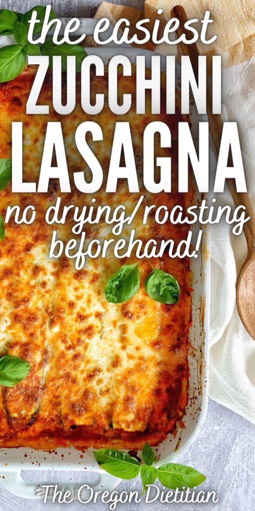 Easy zucchini lasagna recipe.