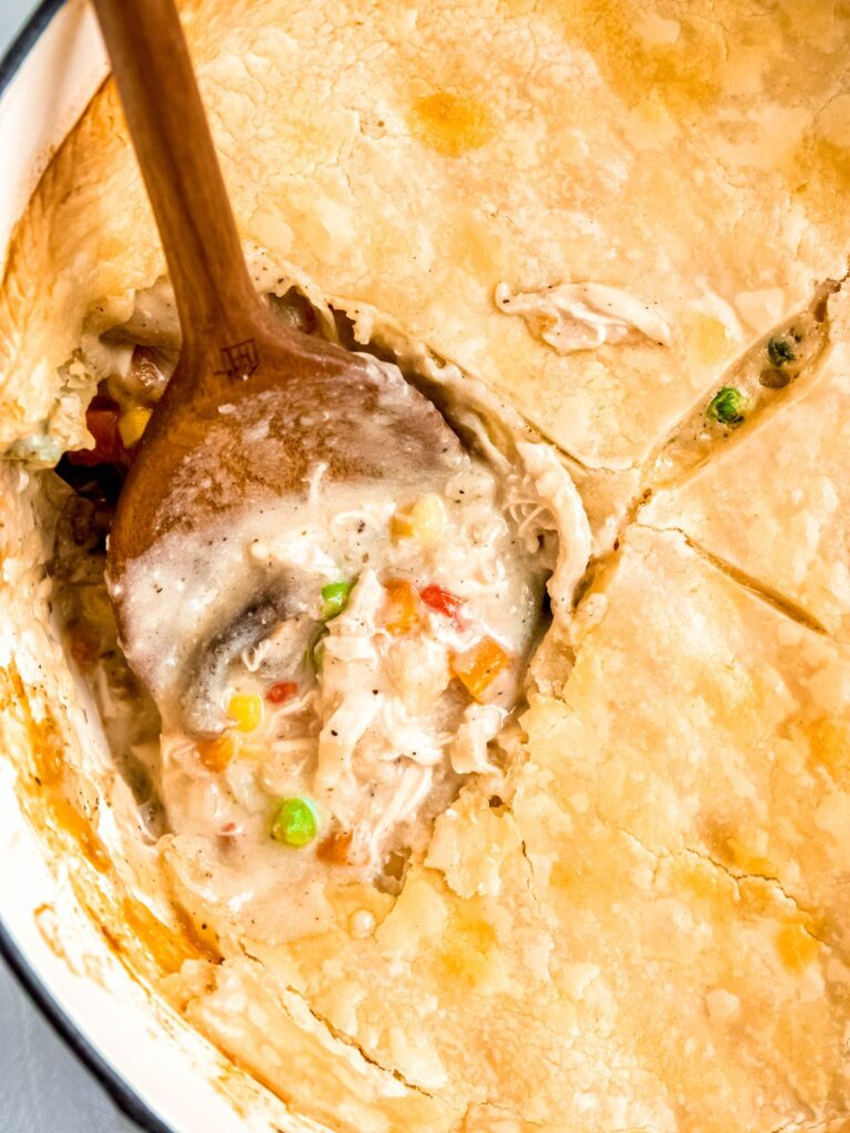 Dutch Oven Chicken Pot Pie The Oregon Dietitian