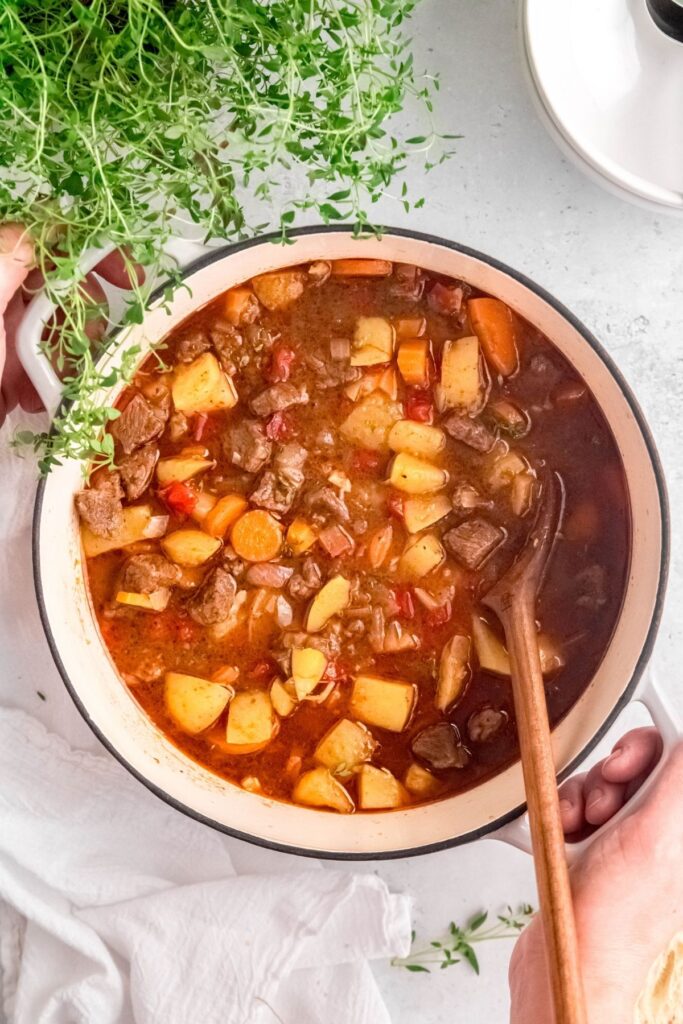 Dutch Oven Beef Stew Healthy & GlutenFree The Oregon Dietitian
