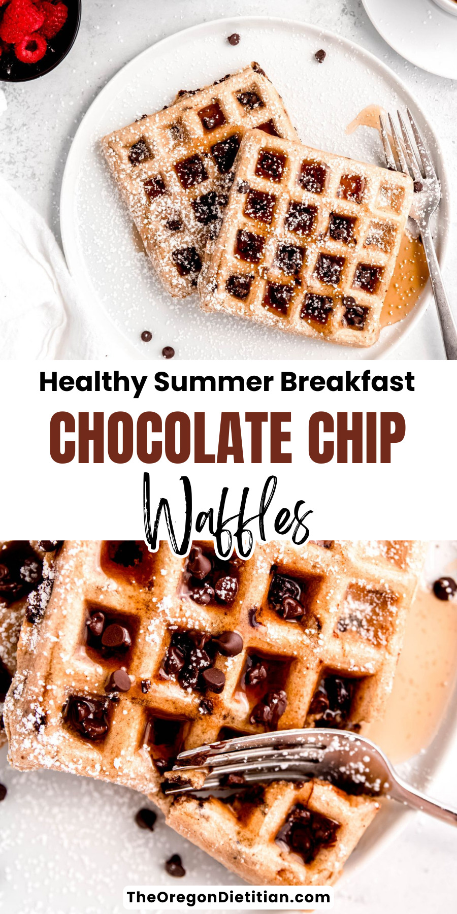 Start your day with these easy and healthy chocolate chip waffles made with whole wheat flour! Perfect for a nutritious breakfast, these waffles are light, fluffy, and packed with melty chocolate chips. Using simple ingredients like almond milk, avocado oil, and maple syrup, this recipe is both delicious and wholesome. Ready in just minutes, they’re ideal for a quick morning treat or weekend brunch. Try this guilt-free, indulgent breakfast and make your mornings special! #healthybreakfastrecipe
