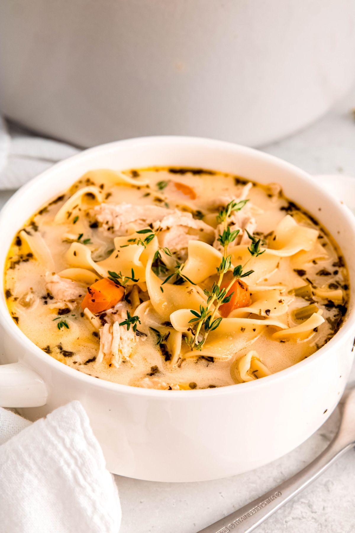 Creamy Turkey Noodle Soup The Oregon Dietitian