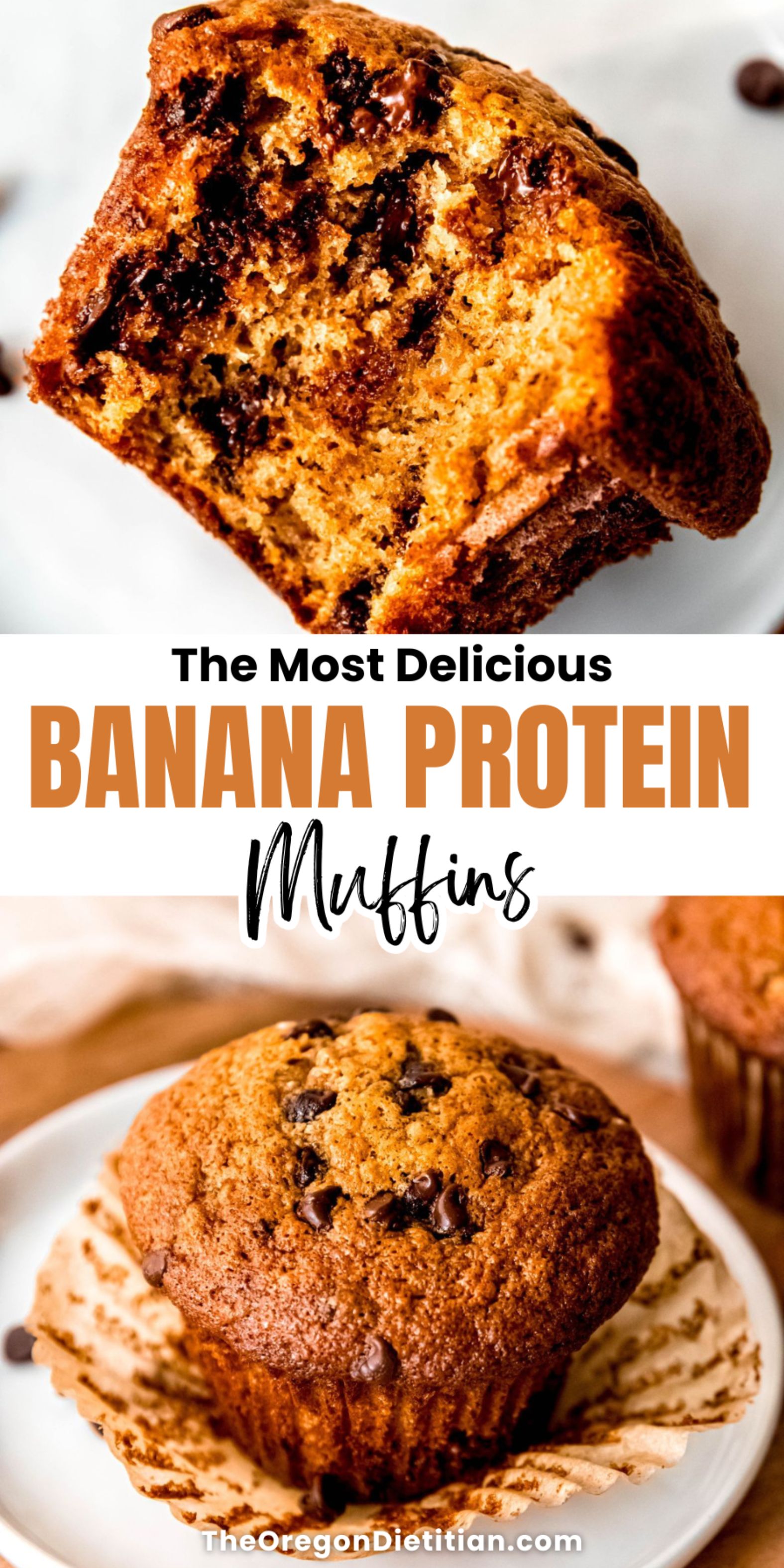 Start your day with these moist and fluffy Banana Protein Muffins! Packed with natural sweetness from ripe bananas and a protein boost, they're an ideal healthy option for breakfast or a satisfying snack. Easy to make and perfect for on-the-go mornings. Save this recipe for later! #HealthyBreakfast #ProteinSnack #BananaMuffins