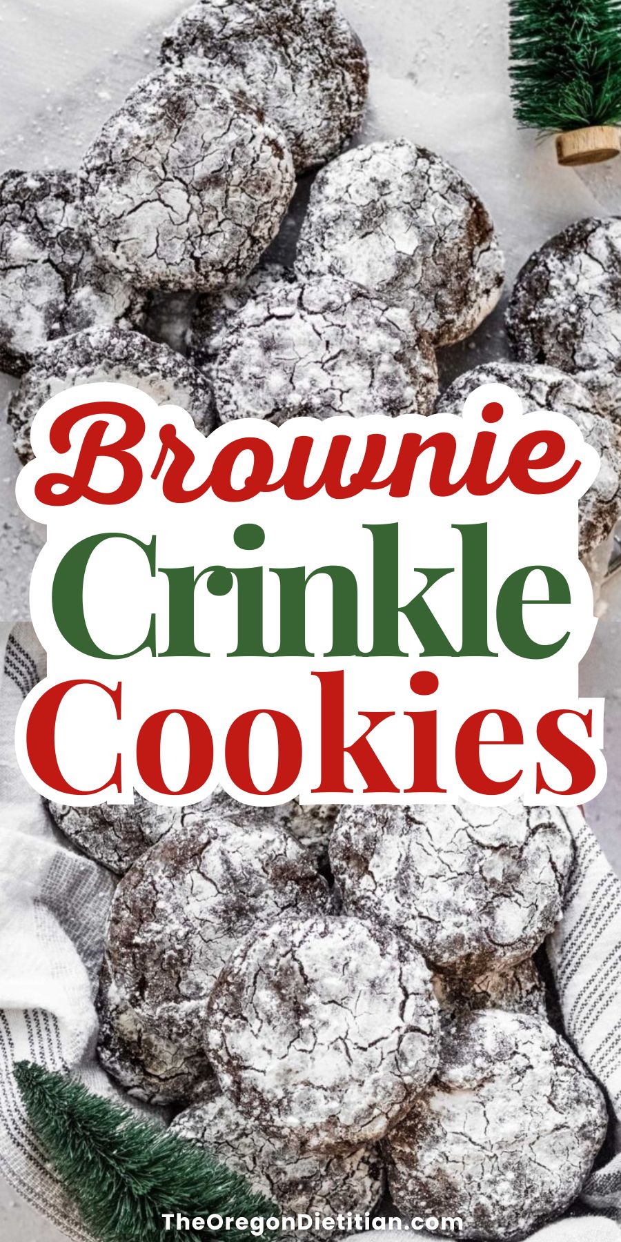 Looking for the best Christmas cookies? You must try these Brownie Crinkle Cookies, with a rich, fudgy chocolate brownie flavor and a festive crinkled top, these cookies are super easy to make and ready in just 15 minutes!! Perfectly soft on the inside with a crackled, powdered sugar coating, they’re as beautiful as they are delicious. Make a batch for your Christmas cookie tray or wrap them up for a tasty homemade gift! #BestChristmasCookies #ChristmasBaking #EdibleGifts