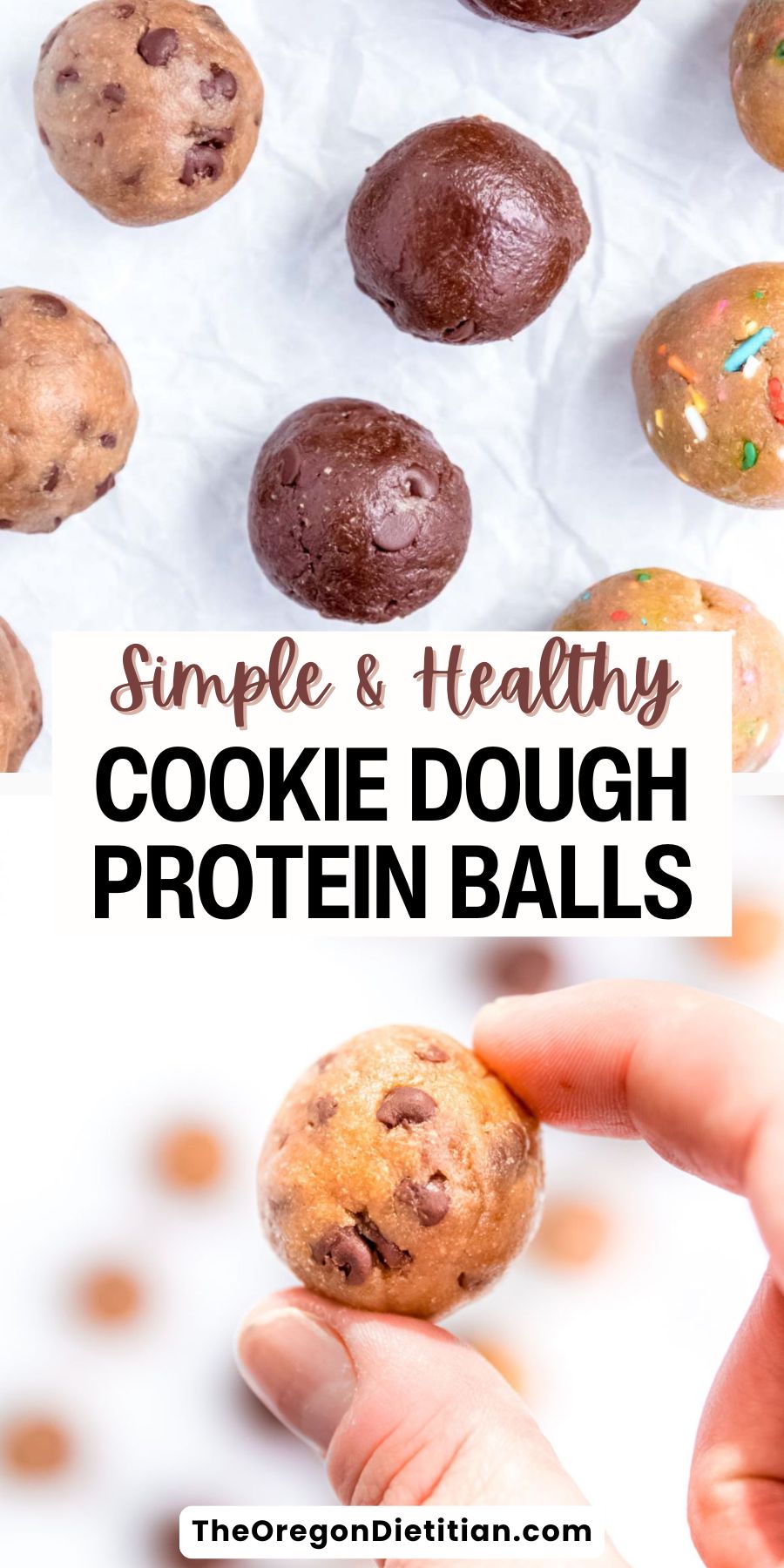 These Cookie Dough Protein Balls are the ultimate high protein snack that’s both healthy and delicious! Made with wholesome ingredients, they’re packed with protein to keep you energized and satisfy your sweet tooth guilt-free. Perfect for meal prep, on-the-go snacking, or a post-workout treat. Quick, easy, and no baking required—try these healthy protein balls today!