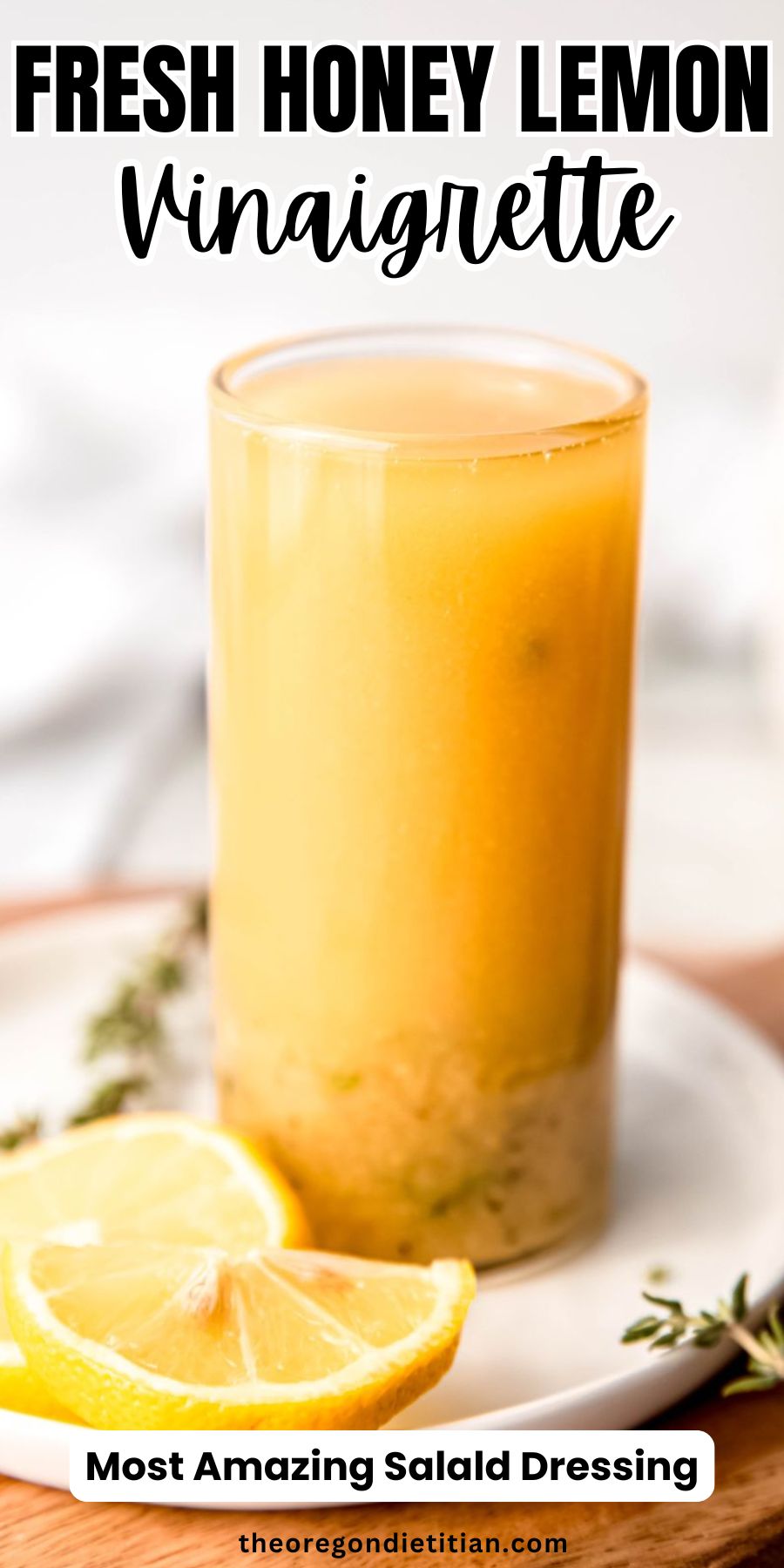 Fresh honey lemon vinaigrette.