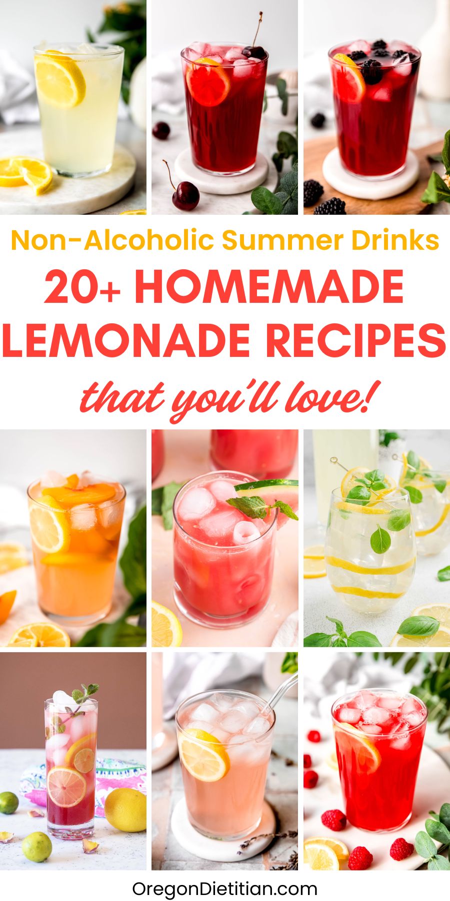 Homemade lemonade recipes.