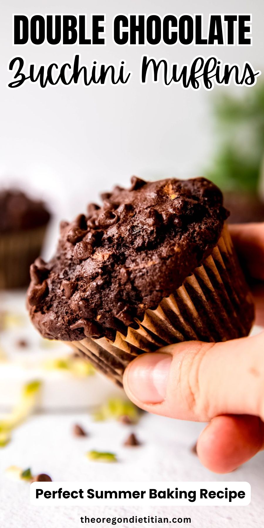 Double chocolate zucchini muffins.