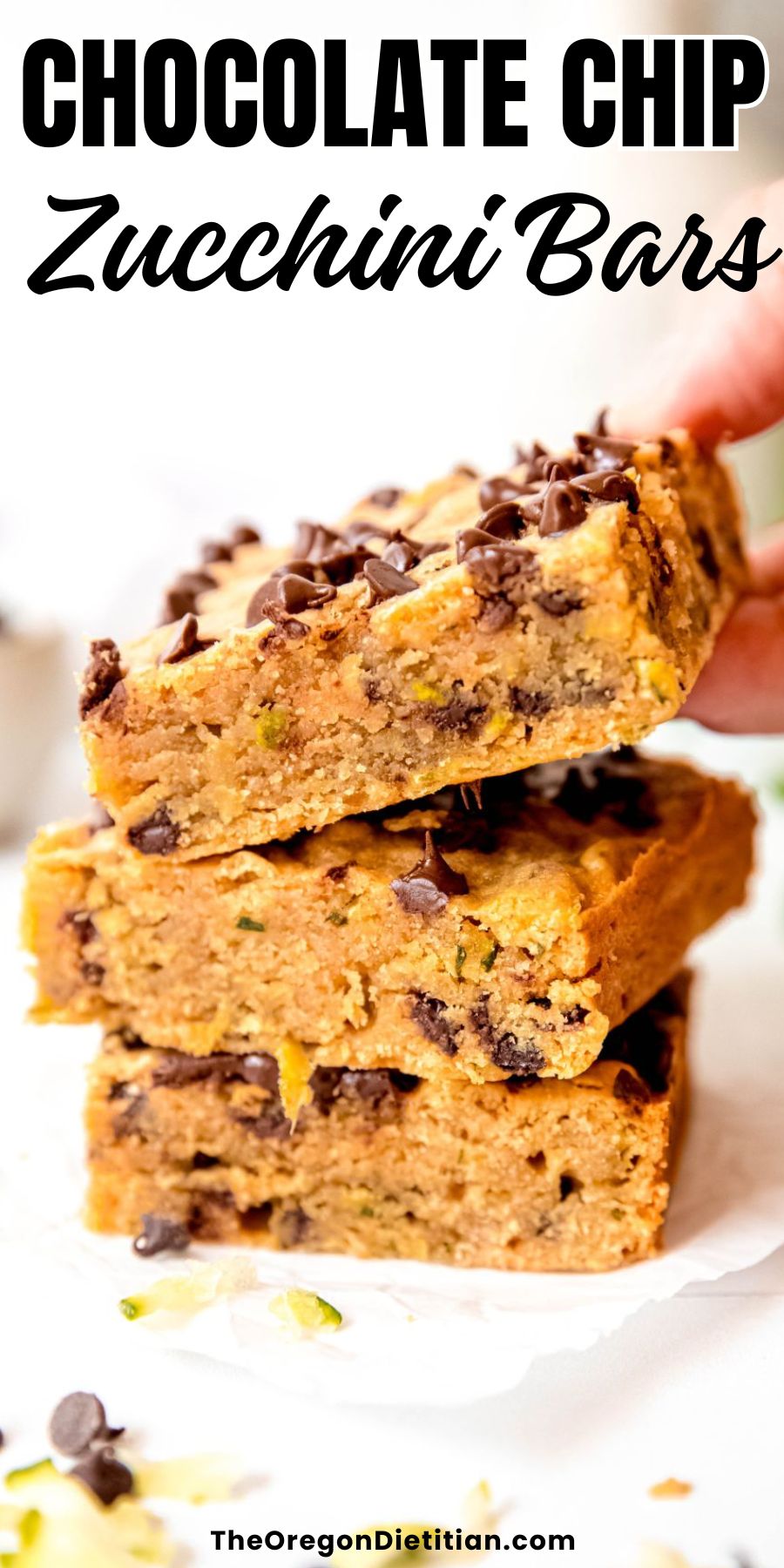 Chocolate chip zucchini bars.