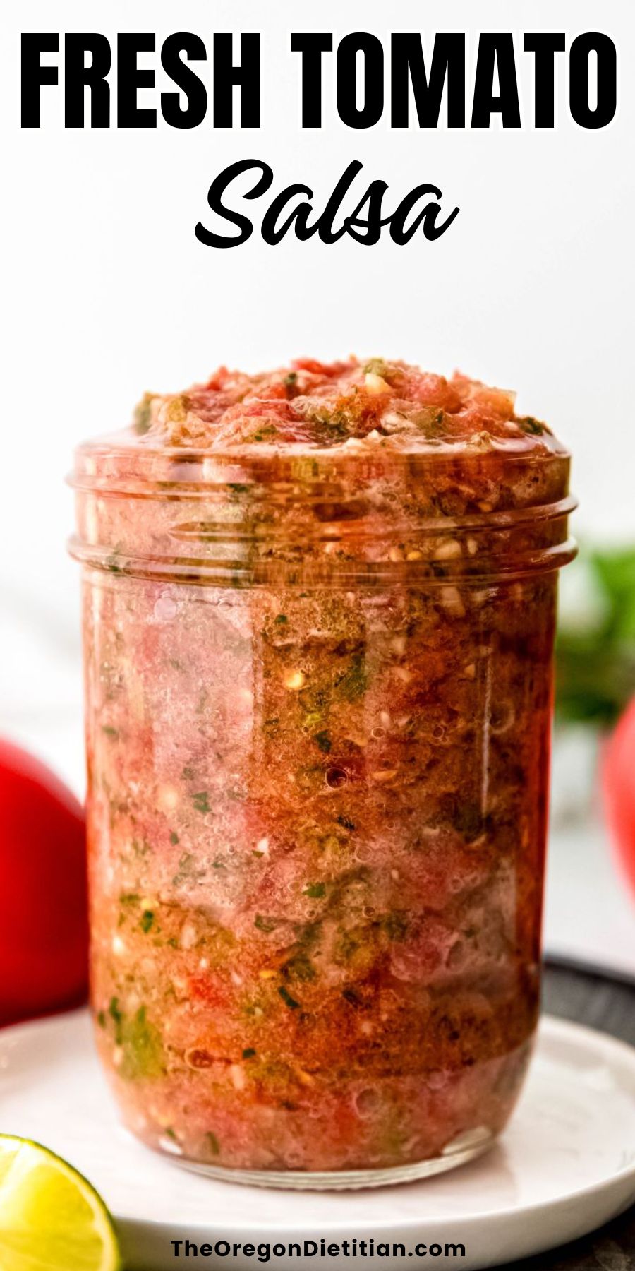 Fresh tomato salsa.