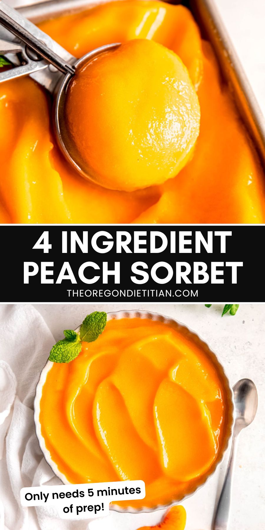 Peach sorbet.