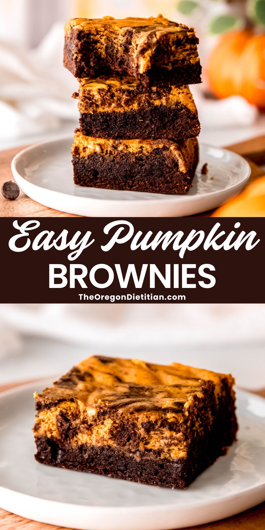 Pumpkin brownies.