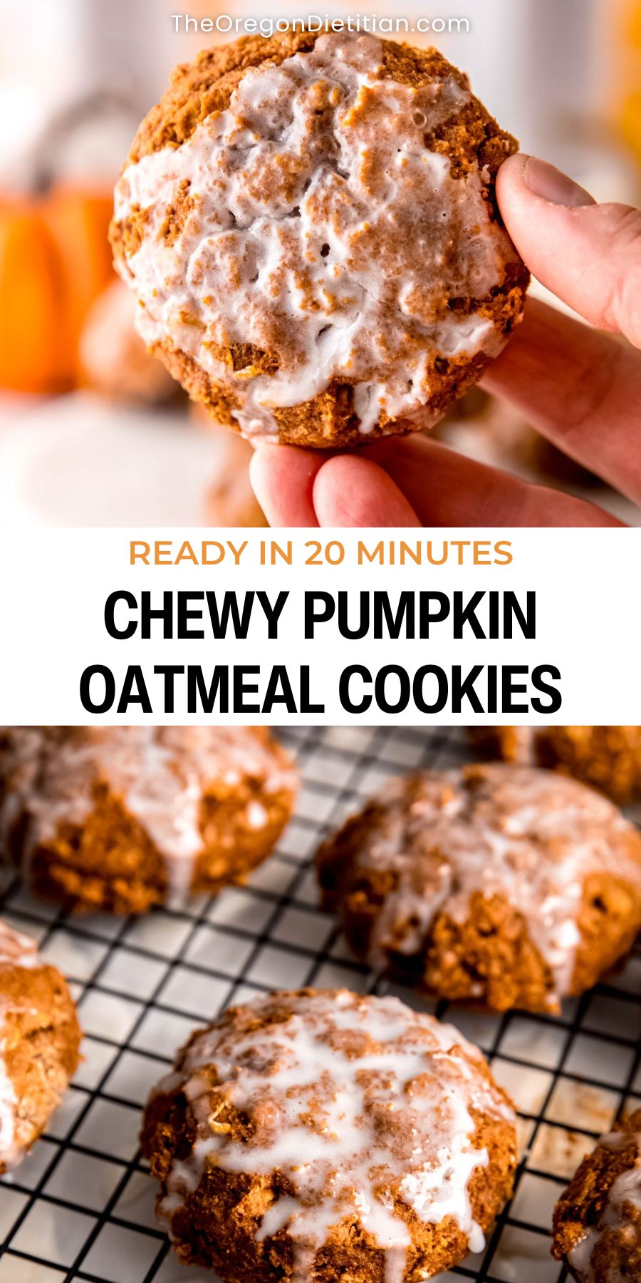 Pumpkin oatmeal cookies.