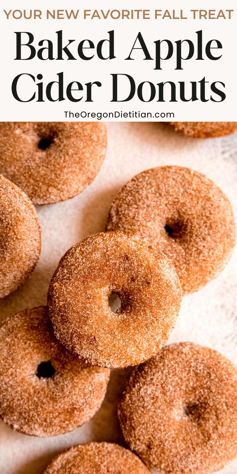 Baked apple cider donuts.