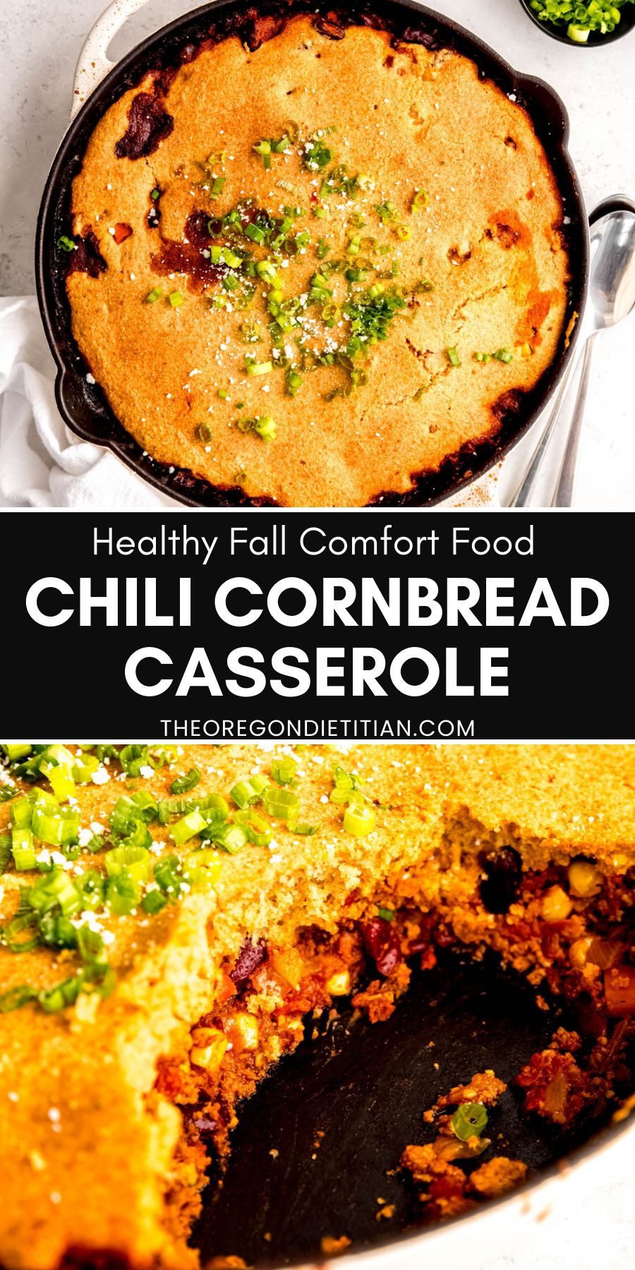 Chili cornbread casserole.