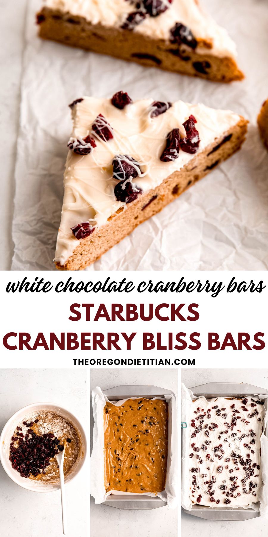 Starbucks cranberry bliss bars.