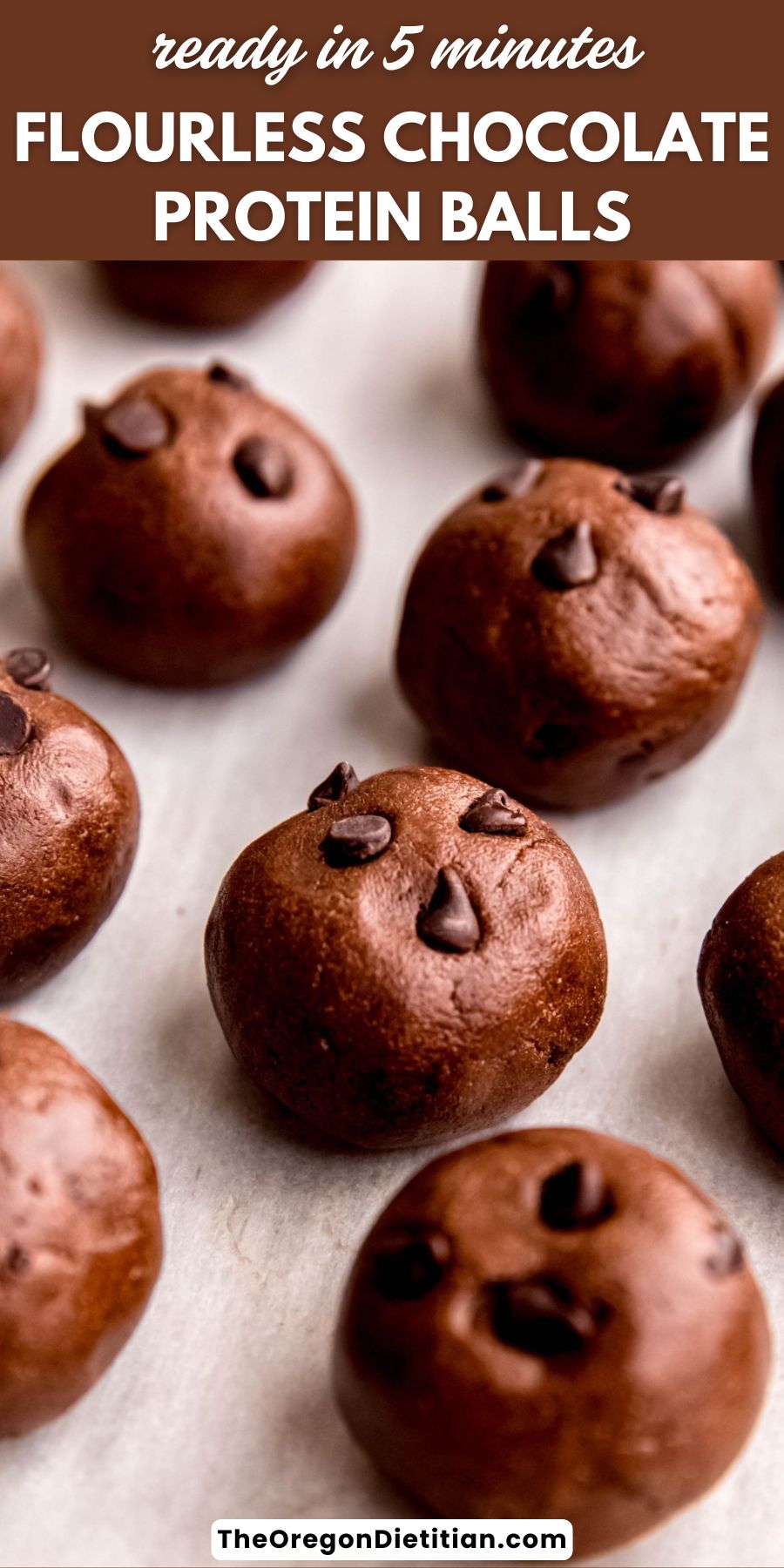 Chocolate protein balls.