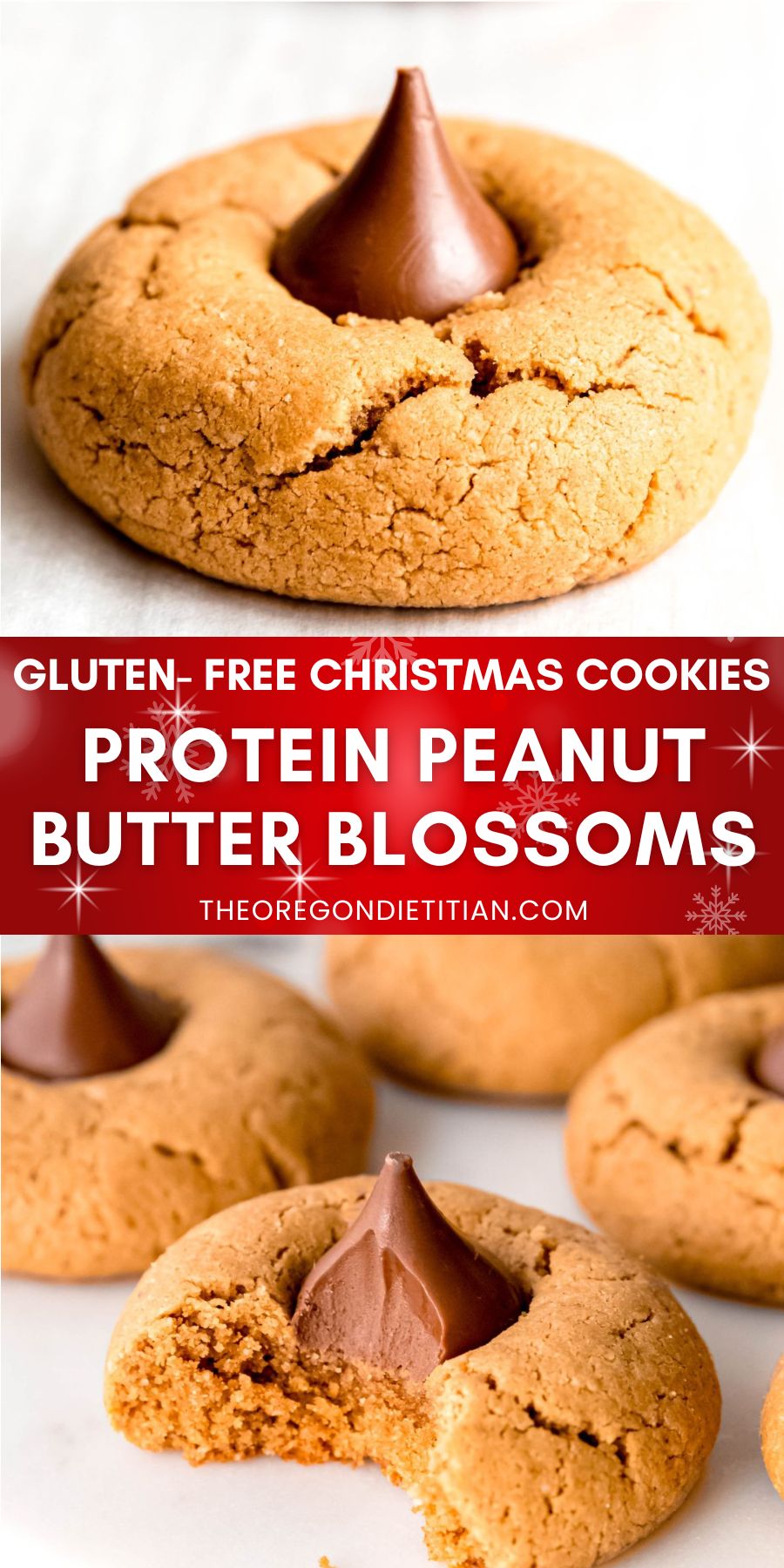 Protein peanut butter blossoms.