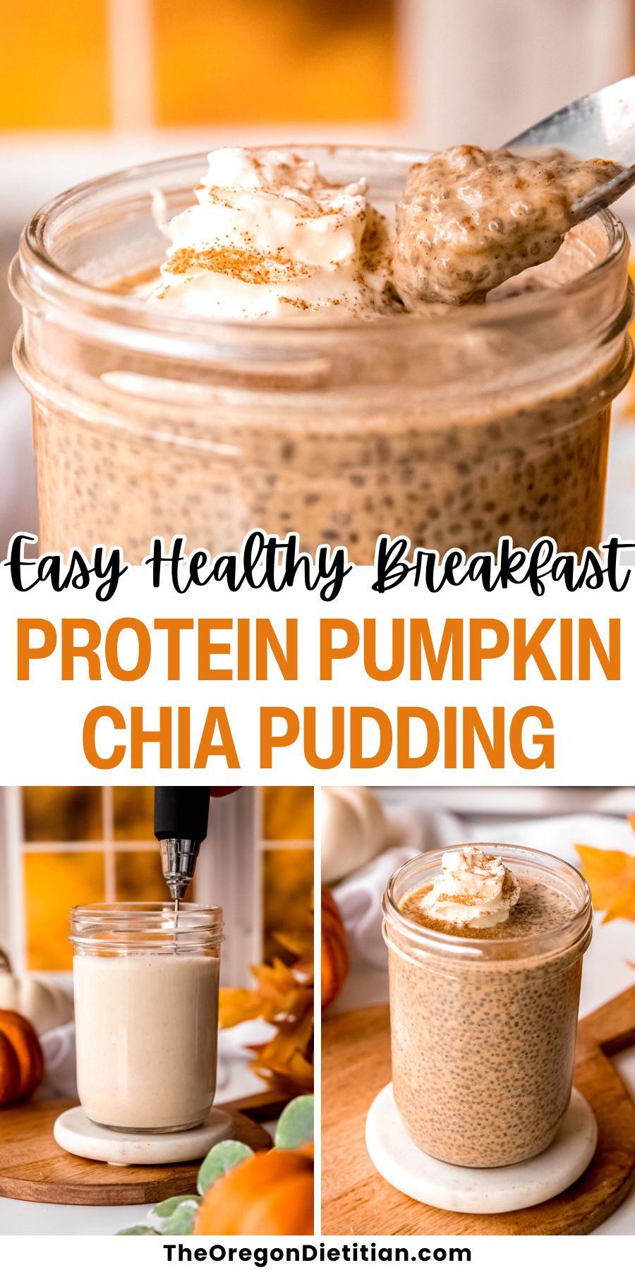 Protein pumpkin chia pudding.