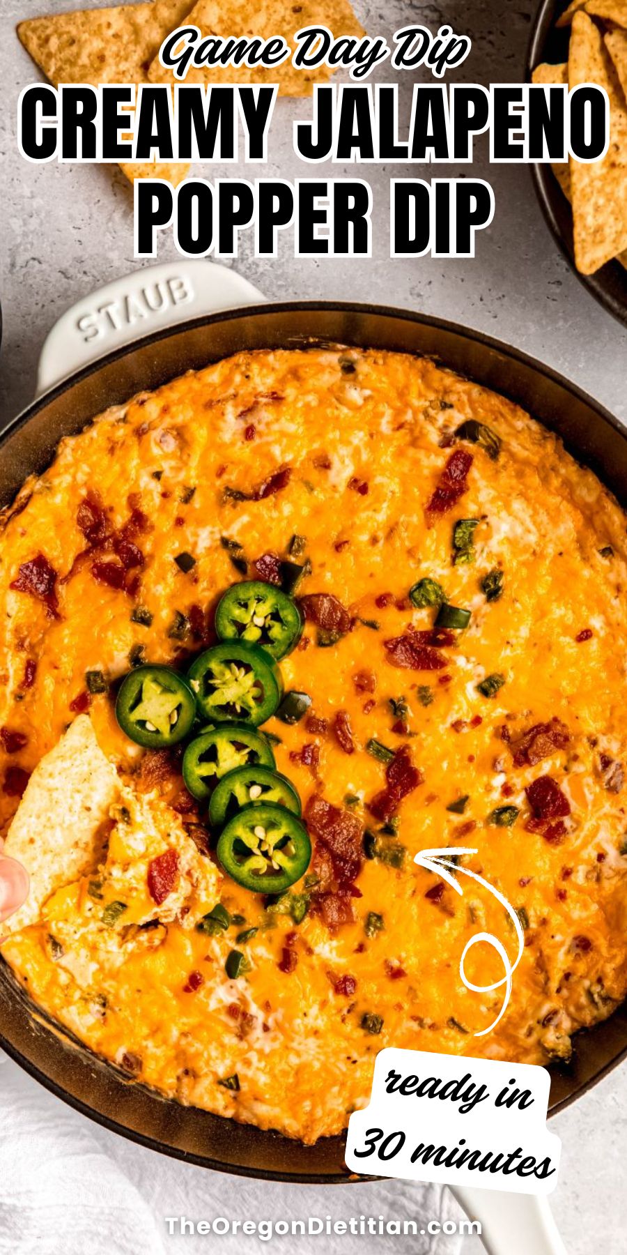 Creamy jalapeno popper dip.