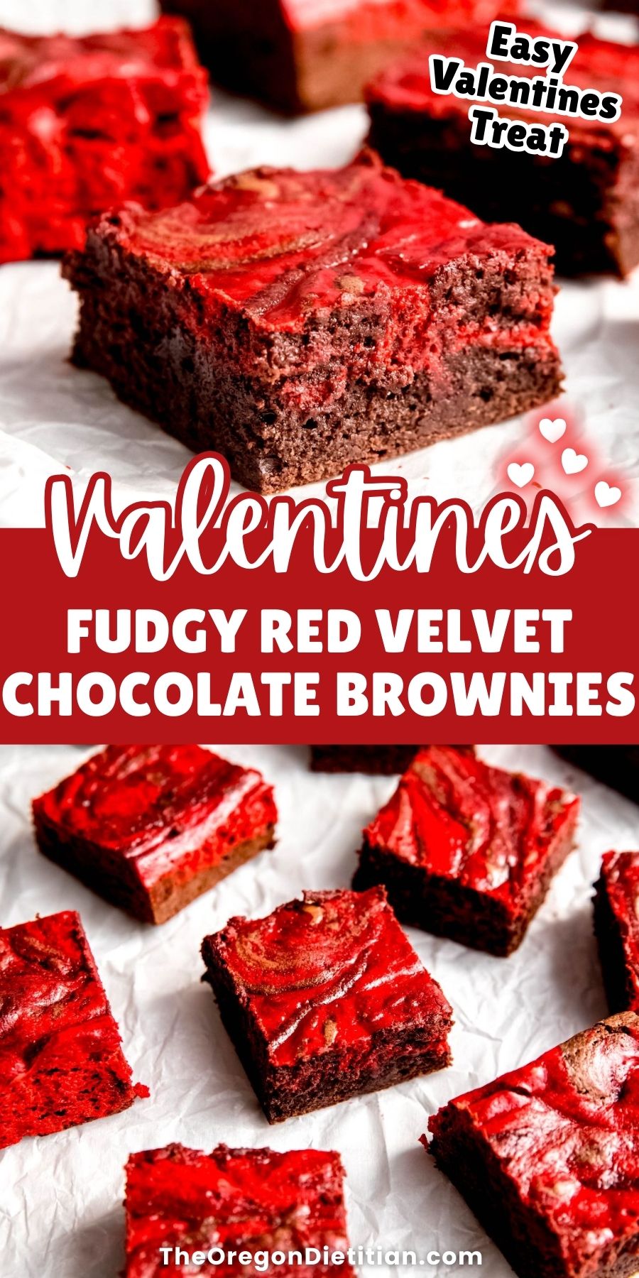 Red velvet brownies.