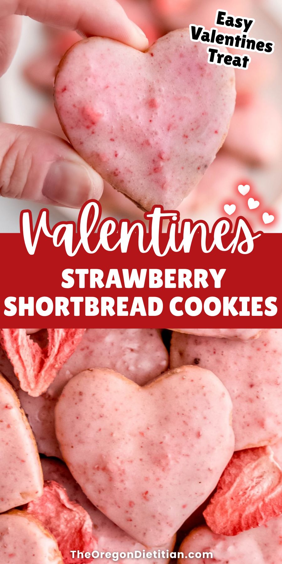 Strawberry shortbread cookies.