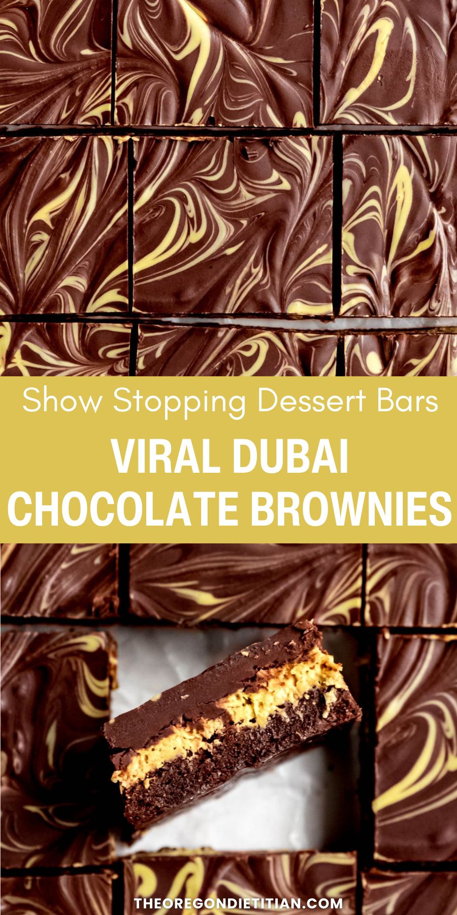 Dubai chocolate brownies.