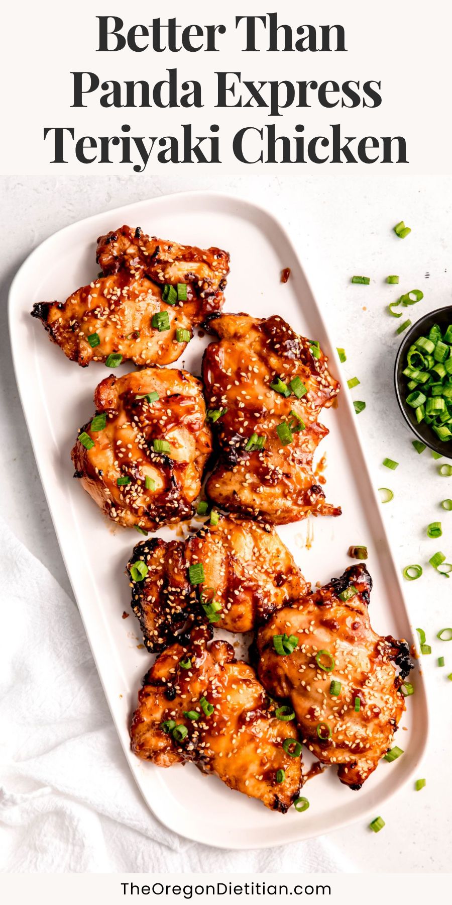 Grilled teriyaki chicken.
