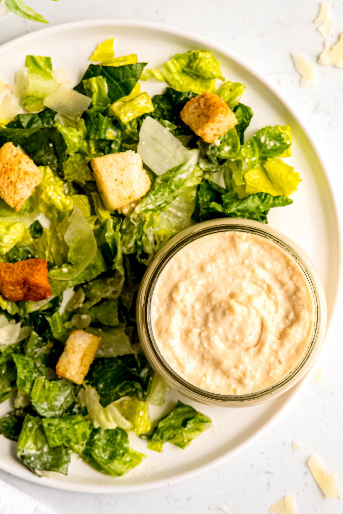 Easy Caesar Salad Dressing Recipe (No Anchovies) - The Oregon Dietitian Easy Caesar Salad Dressing Recipe (No Anchovies) - The Oregon Dietitian