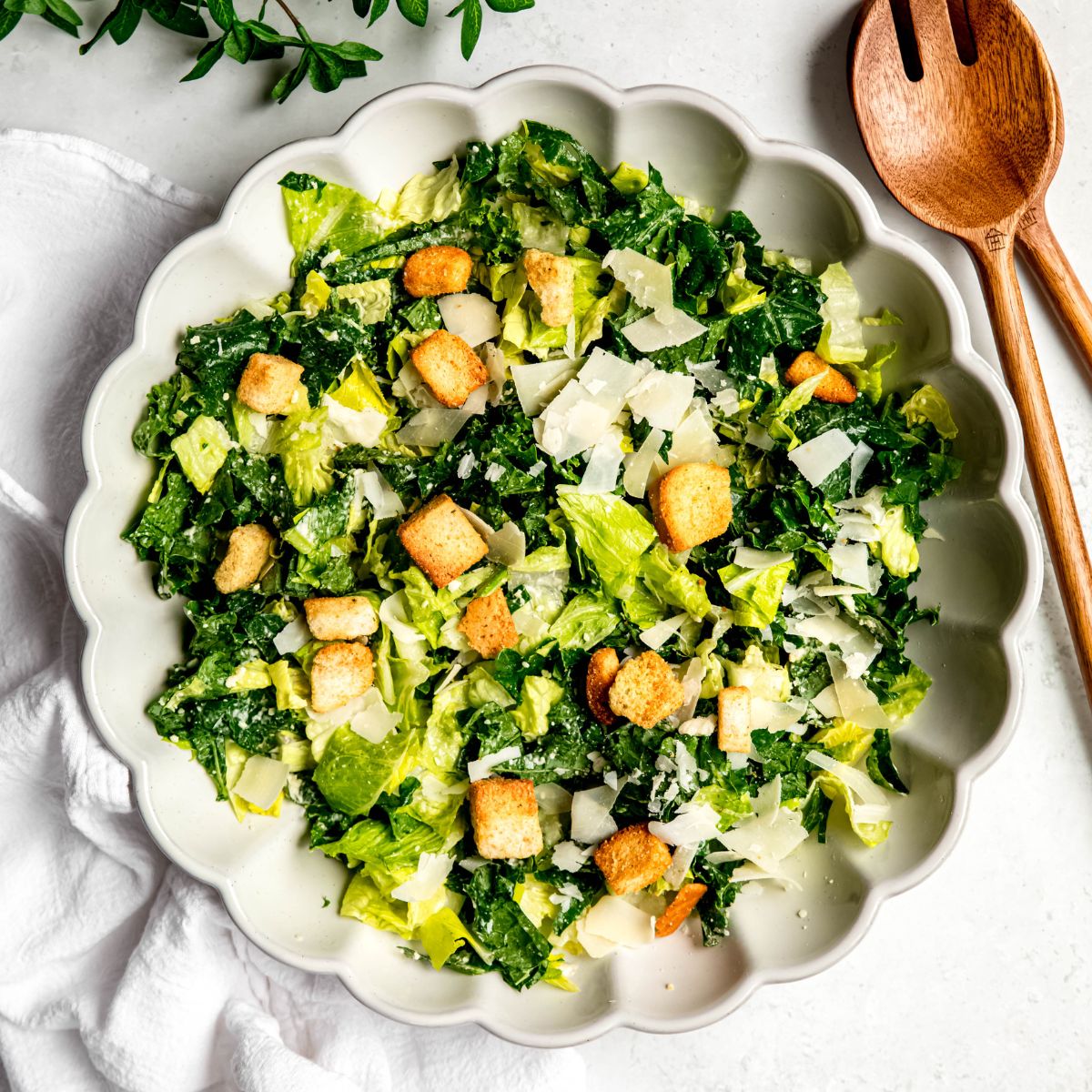 Easy Kale Caesar Salad Easy Kale Caesar Salad