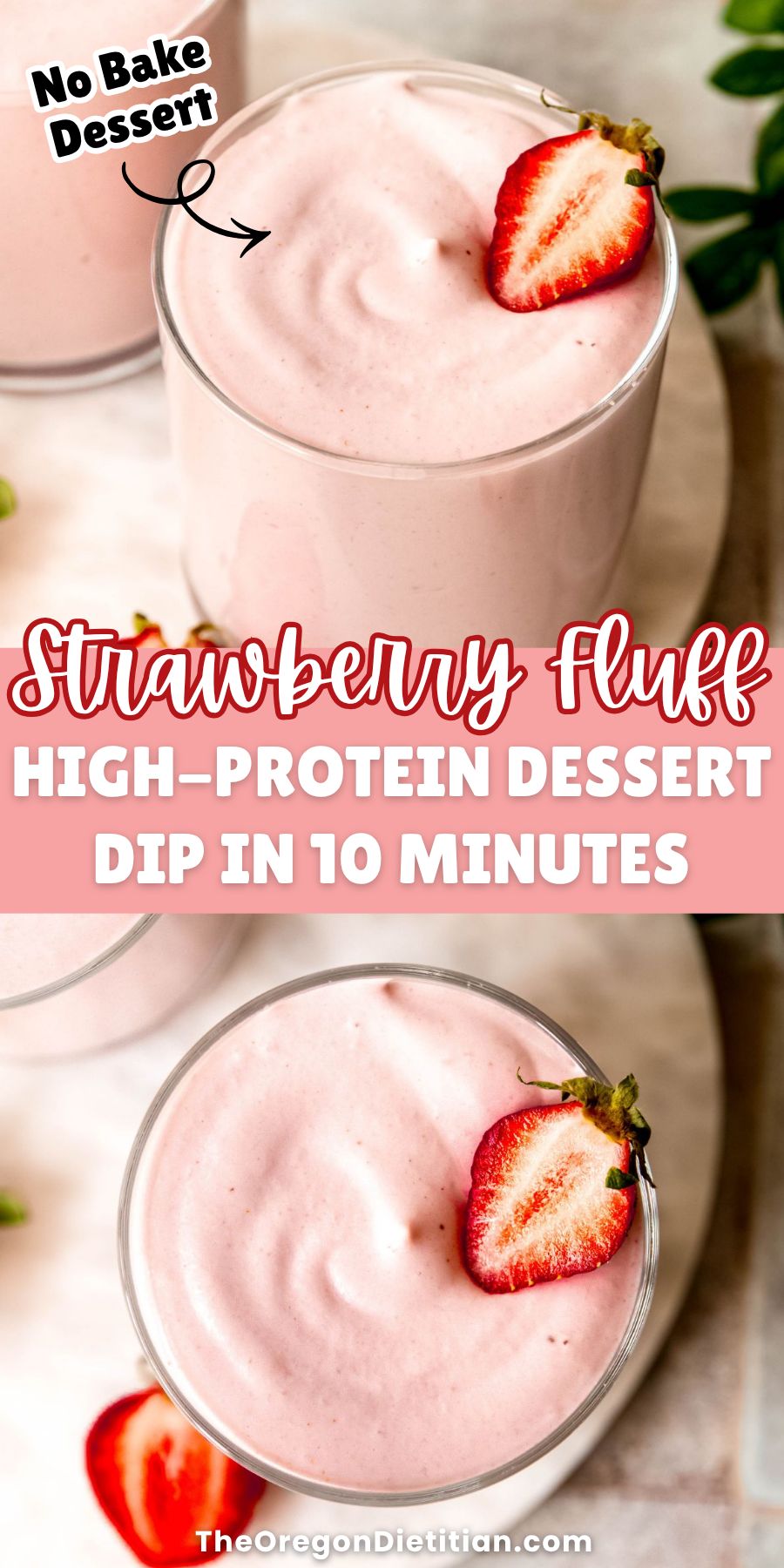 Strawberry protein fluff.