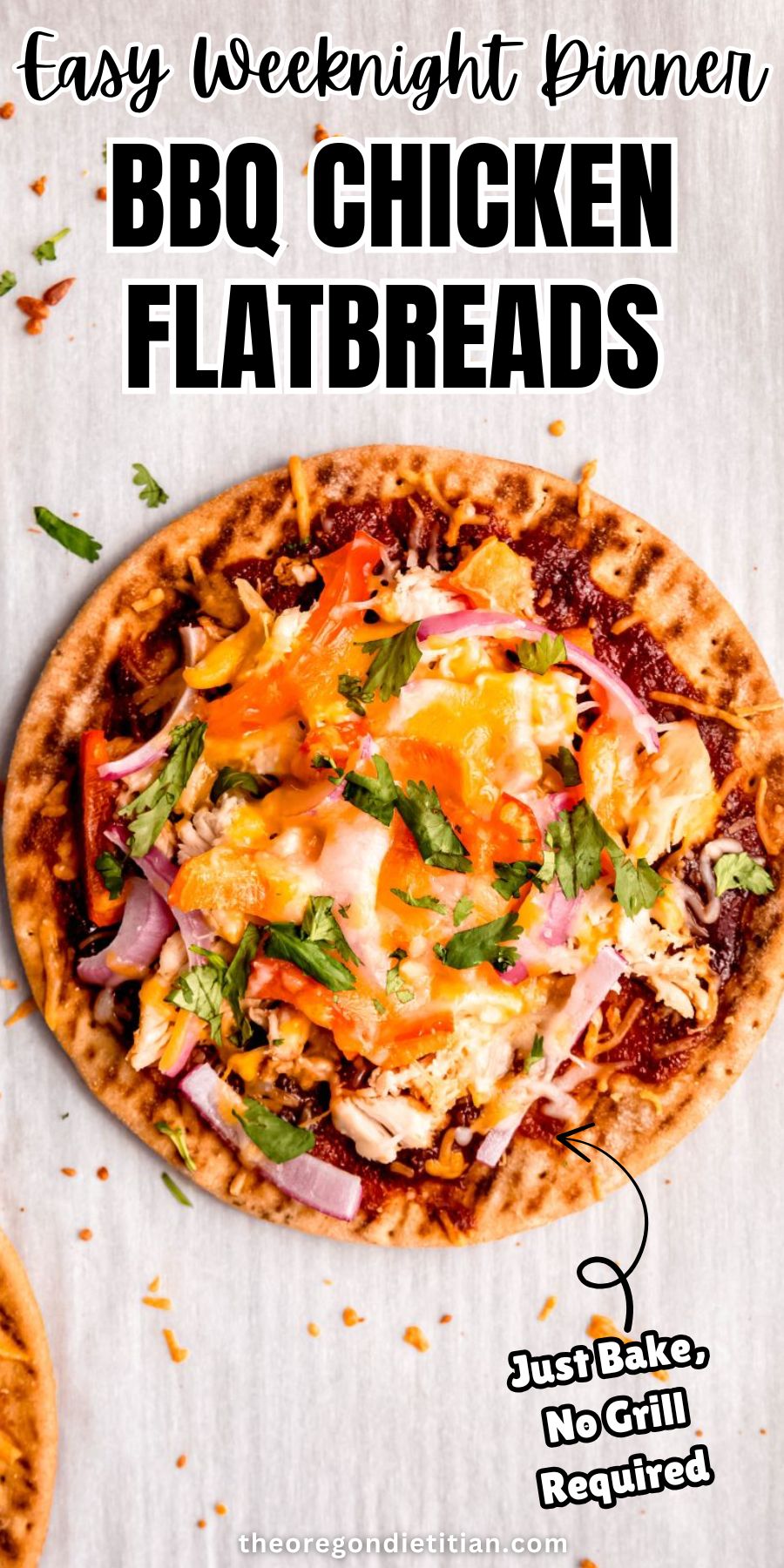 BBQ chicken flatbreads.