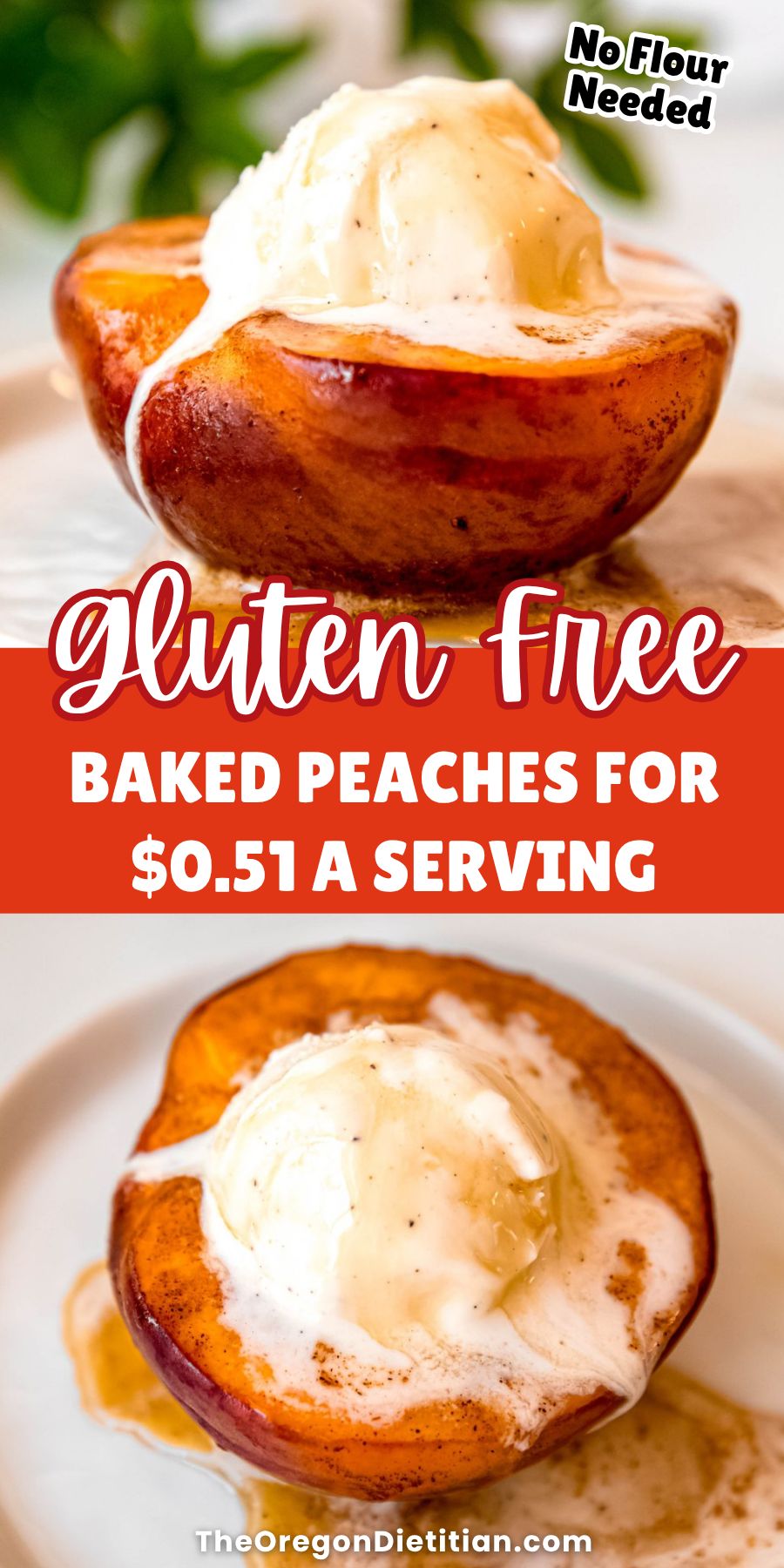 Baked peaches.