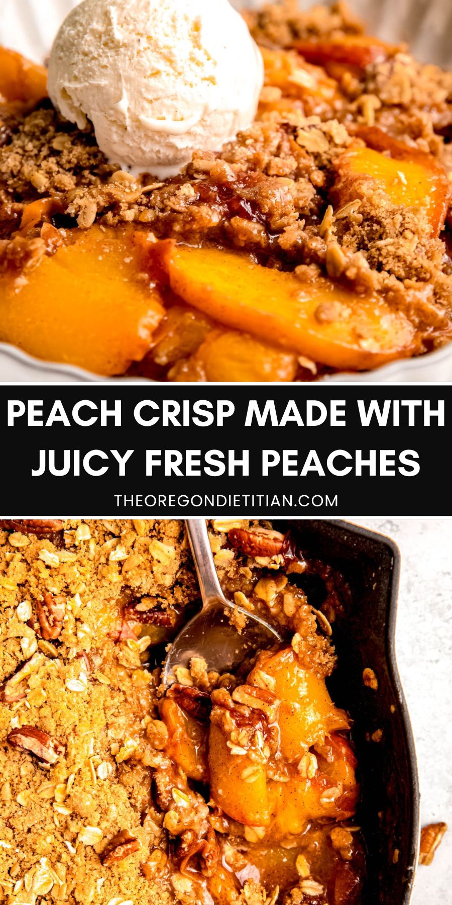 Peach crisp.