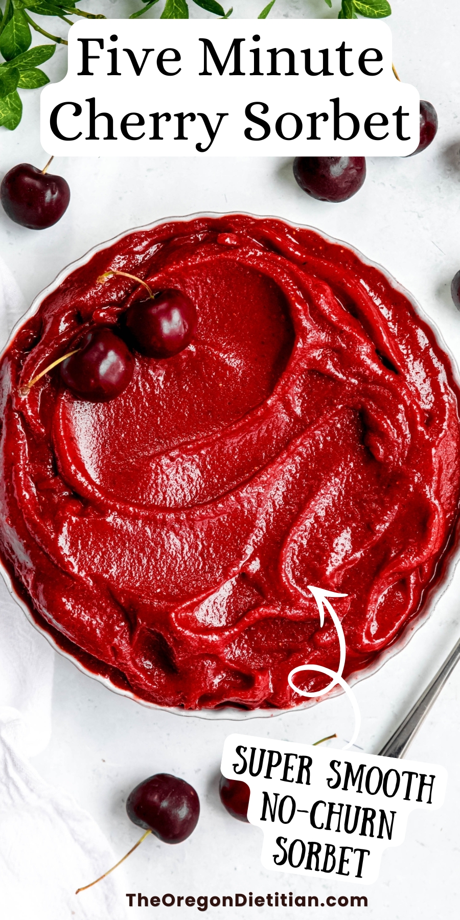 Cherry sorbet recipe.