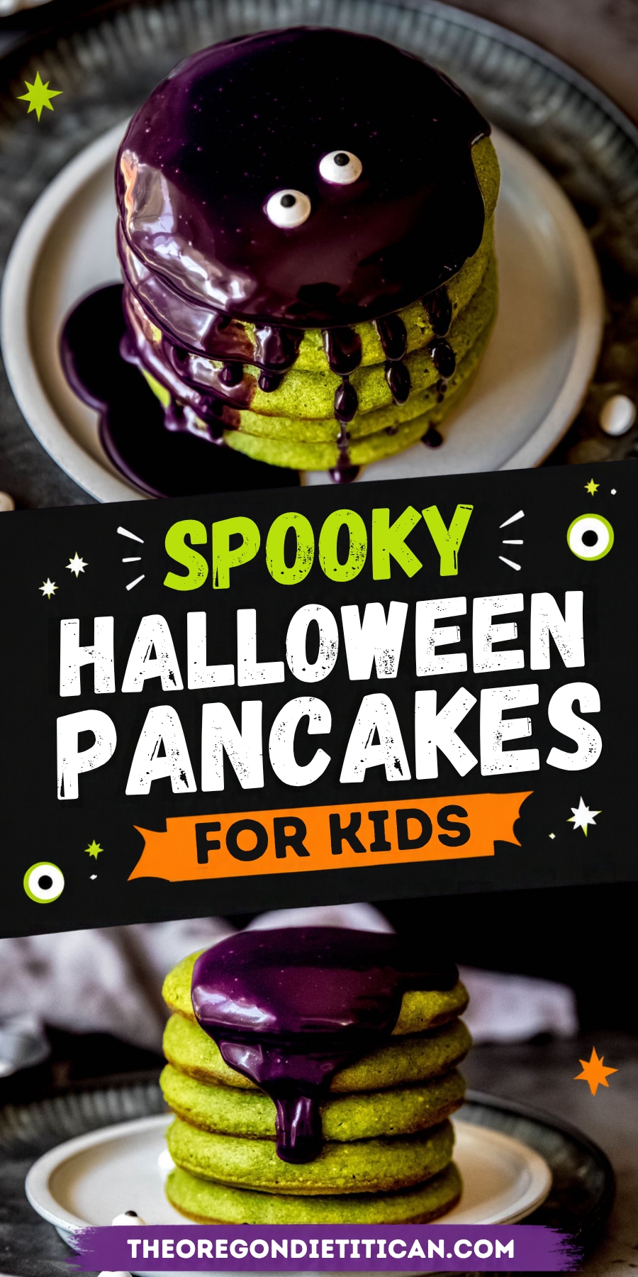 Halloween pancakes.