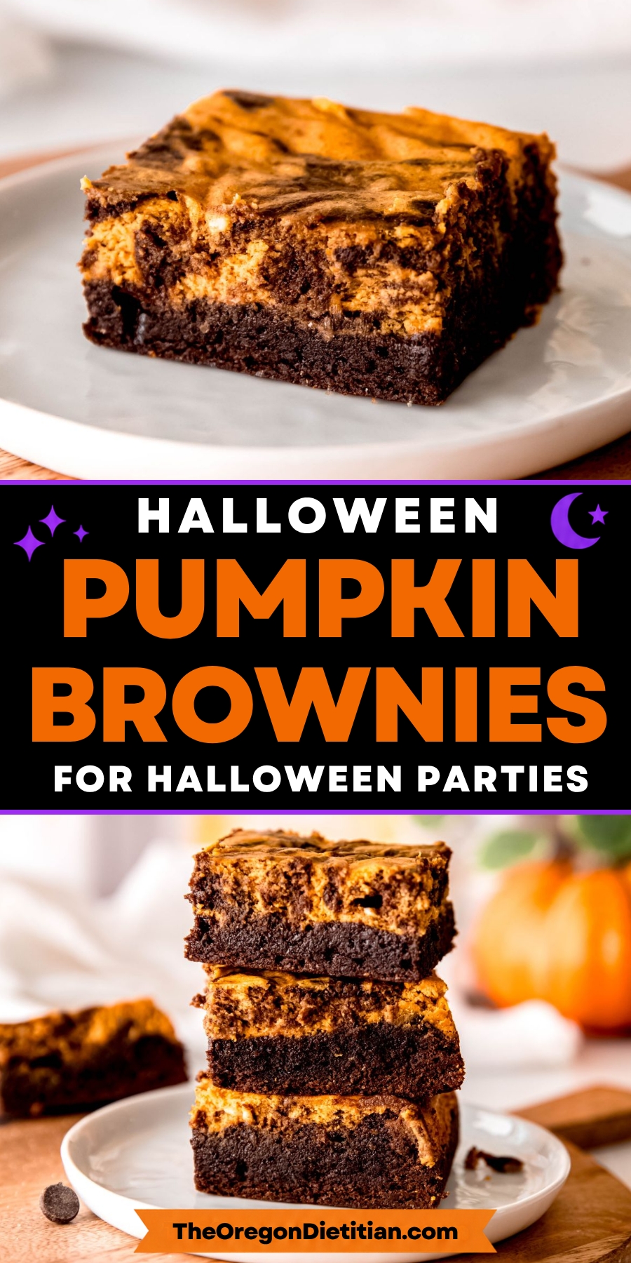 Pumpkin brownies.