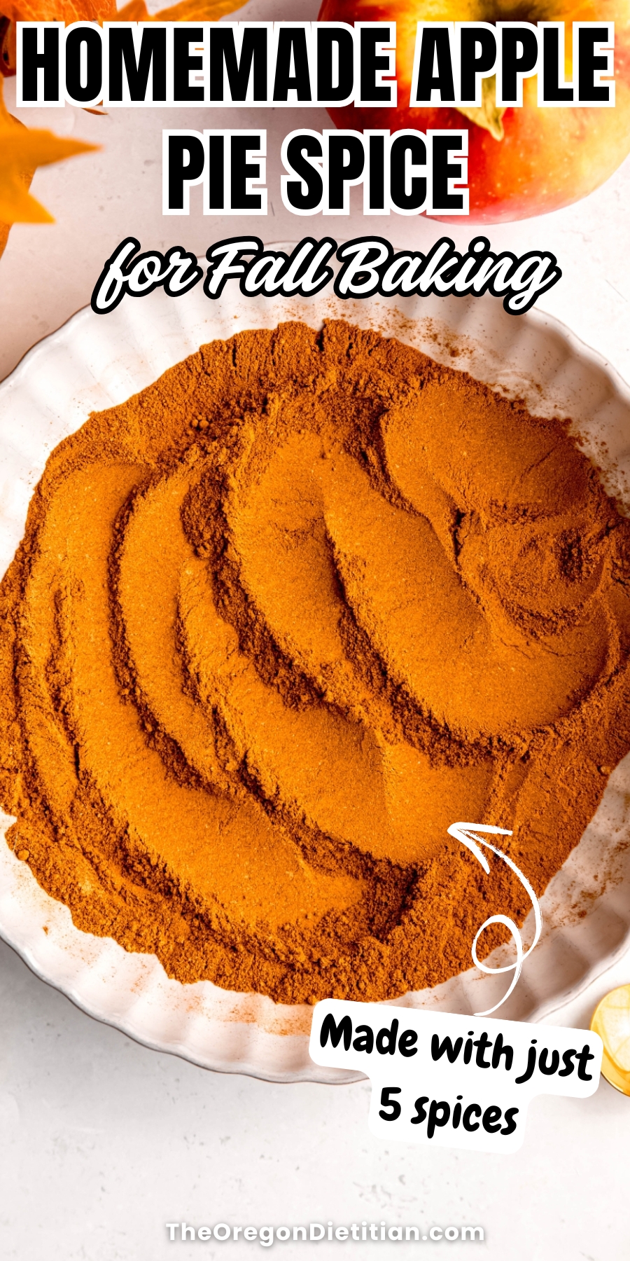 Homemade apple pie spice.