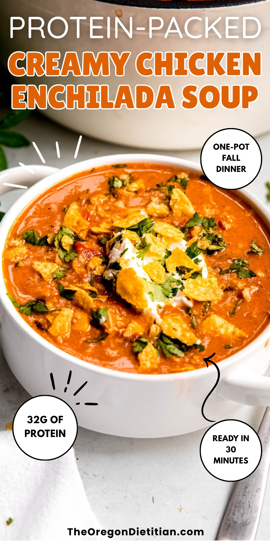 Chicken enchilada soup.