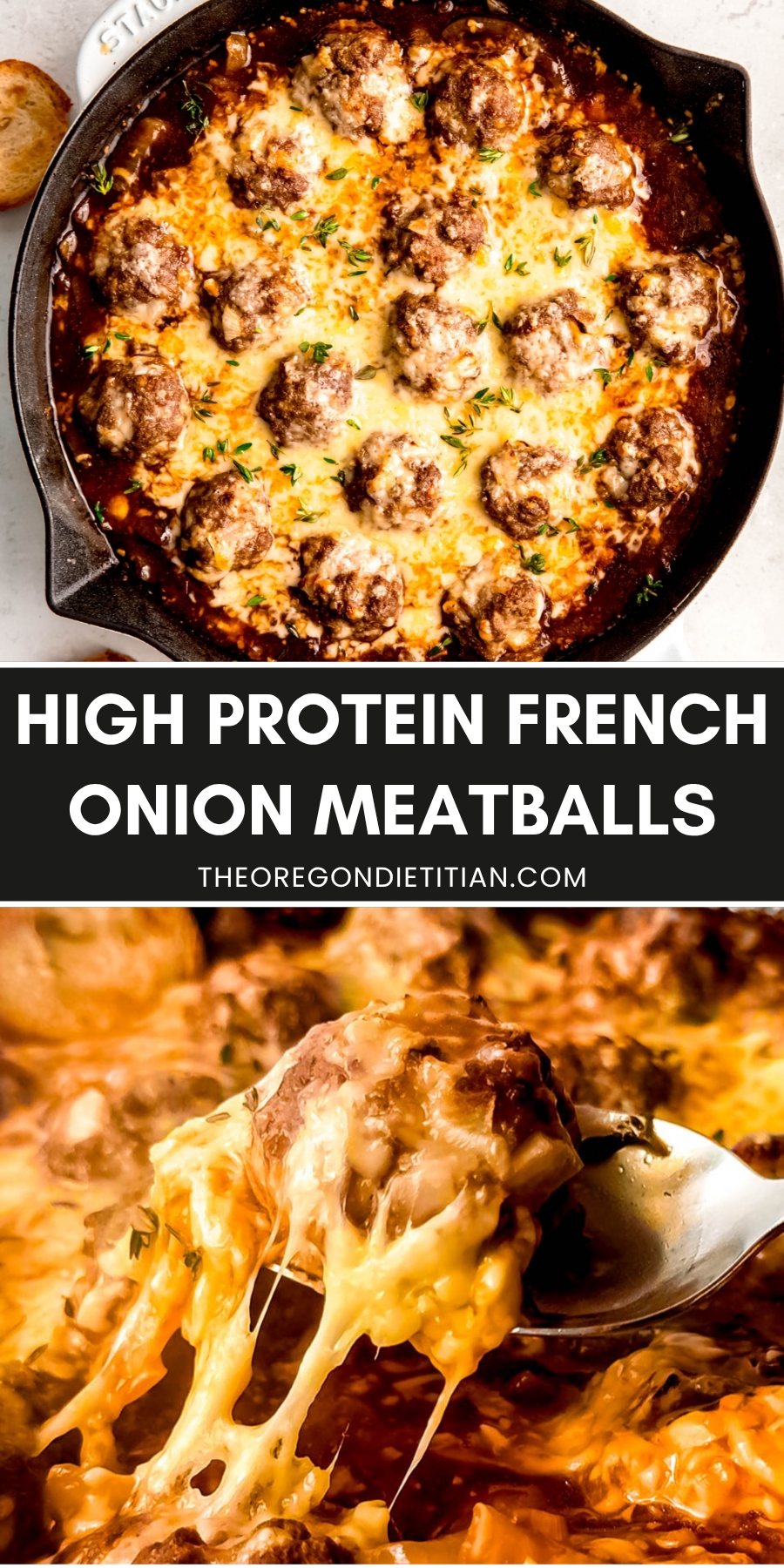 French onion meatballs.