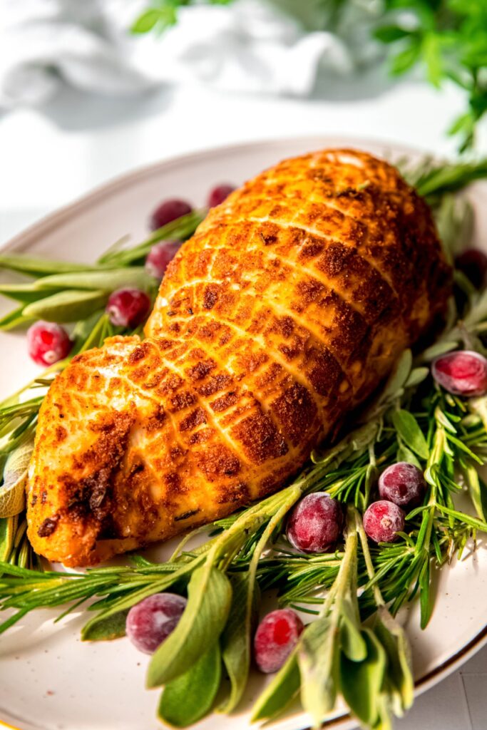 Easy Oven Roasted Turkey Breast - The Oregon Dietitian