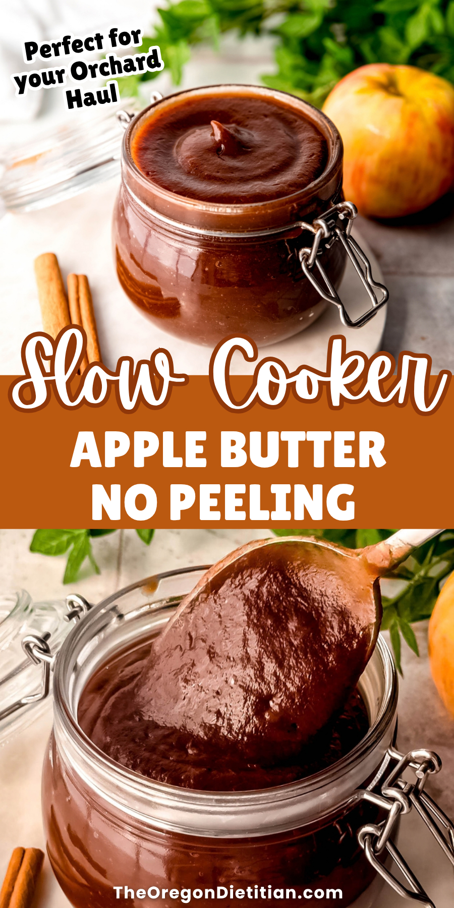 Slow cooker apple butter.